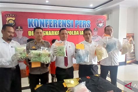 Polda Jambi Gagalkan Peredaran 3 9 Kg Sabu Dan 19 Ribu Butir Ekstasi