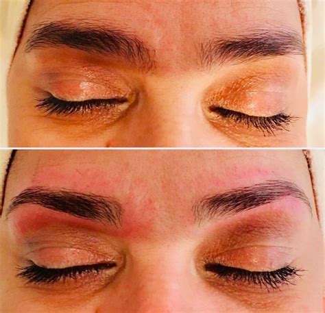 Eyebrow Shape Before And After Eyebrow Shape Beauty Salon Eyebrows