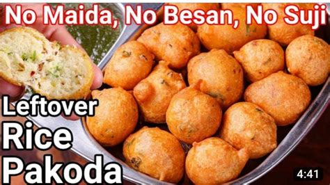 Chawal Ke Pakode Recipe No Maida No Besan And No Suji बहुत ही Easy तरीके से बनाए पकोड़े