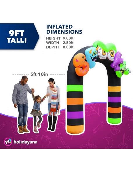 Holidayana Halloween Inflatables Large Ft Spooky Archway