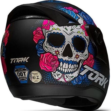 Capacete Moto Fechado Pro Tork Masculino Evolution Da Caveira