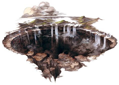 Kaldesran Continent Crater From Bravely Default Fantasy Map Dark