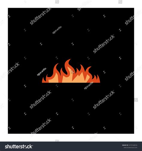 Simple Fire Logo Over Royalty Free Licensable Stock Vectors