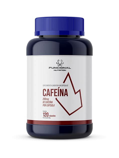 CAFEÍNA ANIDRA 200mg 120 CAPS Funcional Nutrition