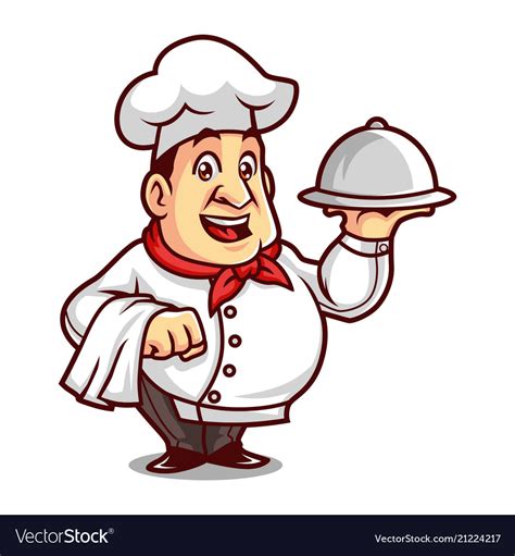 Chef Mascot Design Royalty Free Vector Image Vectorstock