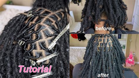 How To Retwist Locs Beginner Friendly Nylajai Ne Youtube