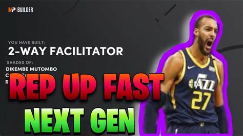 Nba K How To Rep Up Fast Best Rep Build K Next Gen Best Rec