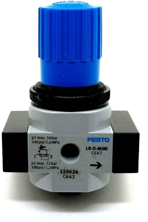 Festo LR D MIDI Pneumatic Pressure Regulator 1 2 Valve 45 OFF