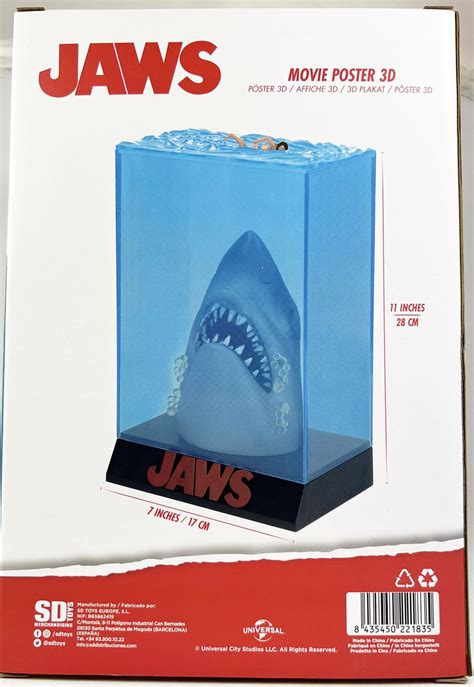 Jaws 11 Inches Movie 3D Poster SD Toys