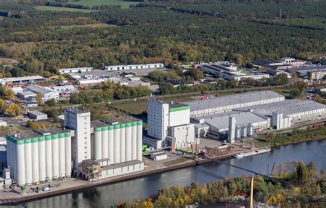 F Rstenwalde Spree Von Oben Getreide Speicher Hochsilo Der Fa