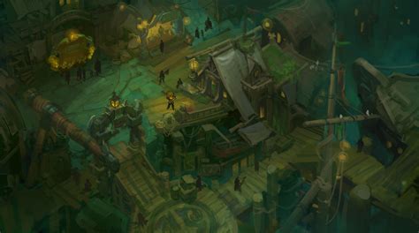 Bilgewater Docks Art Ruined King A League Of Legends Story Art Gallery