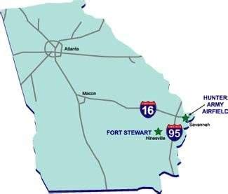 Fort Stewart Army Base Map