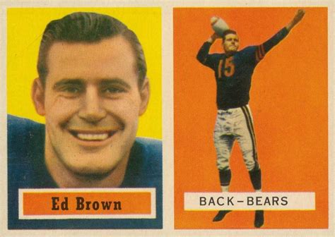 1957 Topps Ed Brown 43 Football VCP Price Guide