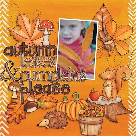 Cozy Autumn Scrapbooking Fall Scrapbook Fall Scrapbook Layouts