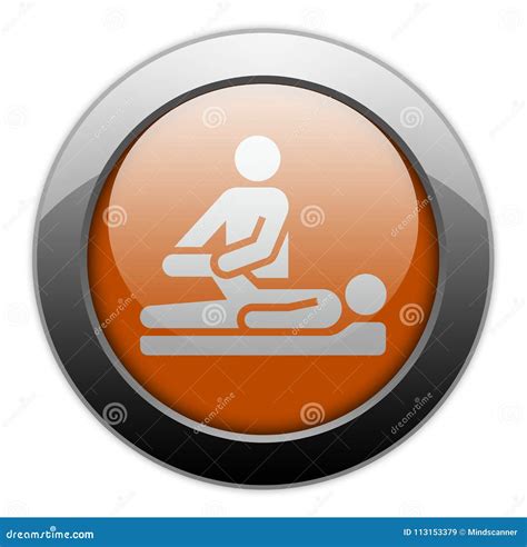 Icon Button Pictogram Physical Therapy Stock Illustration