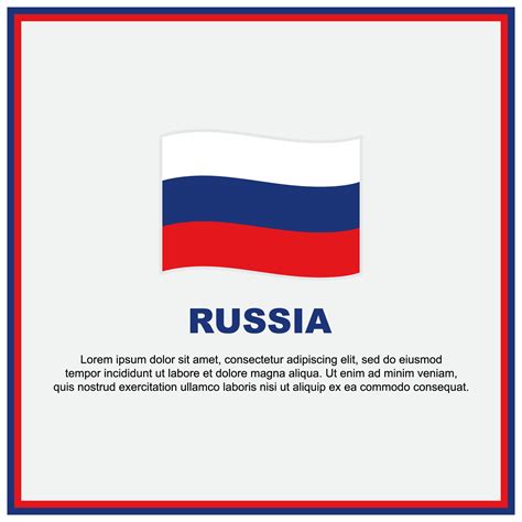 Russia Flag Background Design Template. Russia Independence Day Banner Social Media Post. Russia ...