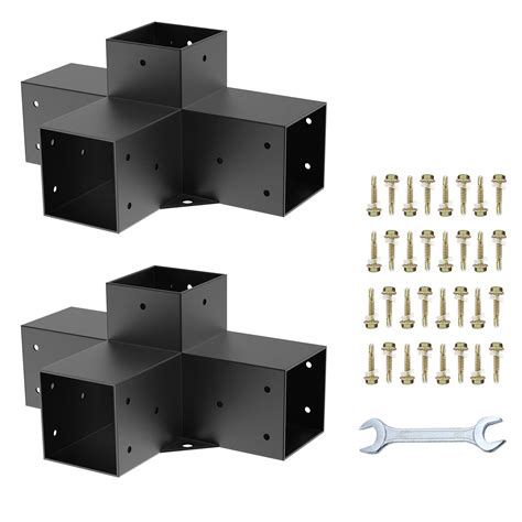 Snapklik Woodworks Pergola Pergola Brackets 4 Way Right Angle