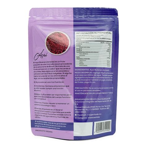 Te Acai En Polvo 100 Grs Tree Essentials 100 Gramos