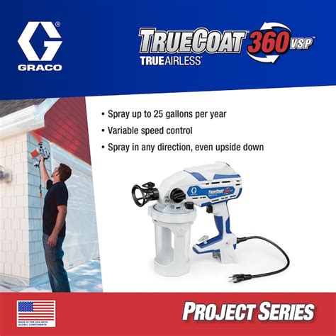 Graco Truecoat 360vsp Electric Handheld Airless Paint Sprayer At