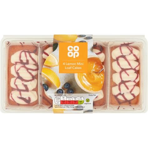 Co Op 4 Lemon Mini Loaf Cakes Compare Prices And Where To Buy Trolley