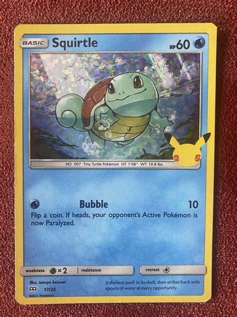 Pokemon Squirtle Card