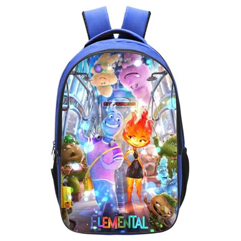 Elemental Backpack School Bag Blue Baganime