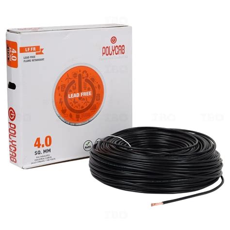 Polycab Frlf Sq Mm Black M Pvc Insulated Wire At Rs Roll