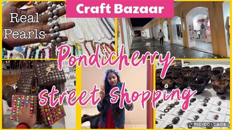 Pondicherry Street Shopping Craftbazaarpondicherry YouTube