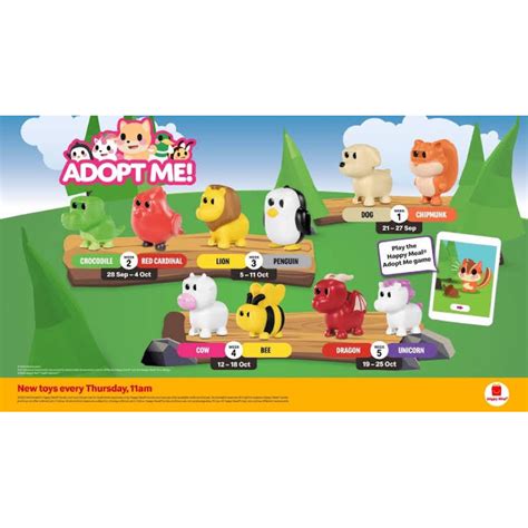 2023 Adopt Me McDonalds Toys (Adopt Me Happy Meal Toys) Complete Set ...