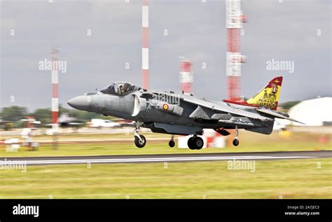 Spanish Navy Av 8b Harrier Iis Jump Jet Landing At The 2019 Royal