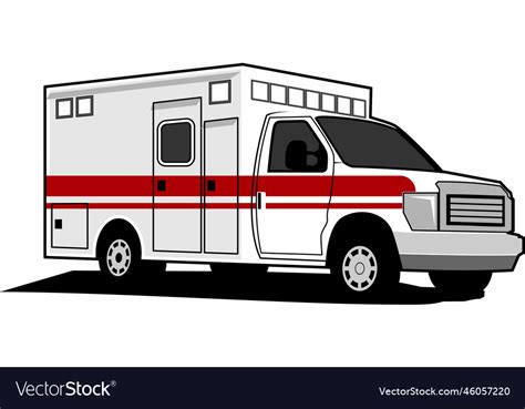 Ambulance car design icon logo Royalty Free Vector Image