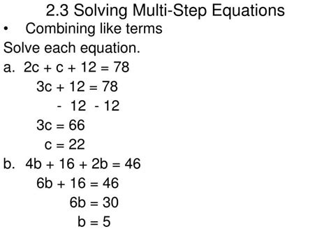 How Can You Solve A Multi Step Equation Tessshebaylo