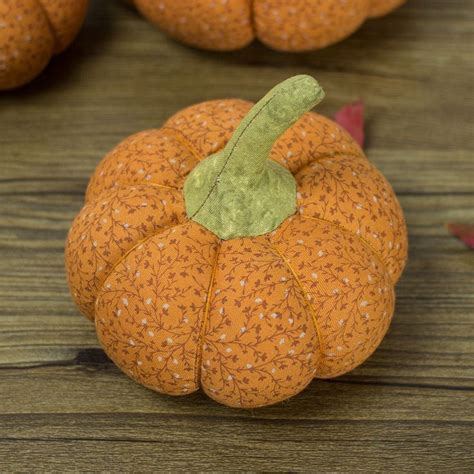 Stuffed Pumpkin Pincushion PDF Sewing Patterns Tutorials Etsy Pin