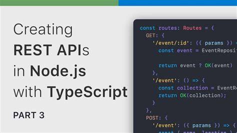 Creating Rest Apis In Node Js Using Typescript Part Of Youtube