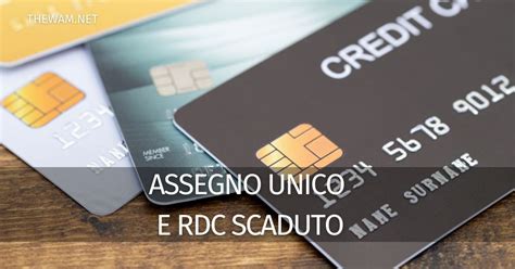 Rdc Scaduto Quando Arriva Lassegno Unico Di Ottobre E Dove