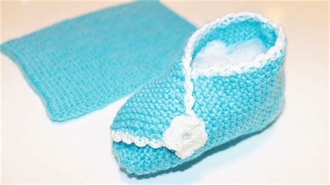 Pantuflas Muy Faciles Para Niños y Niñas de 5 Años de Edad Tejidas Con