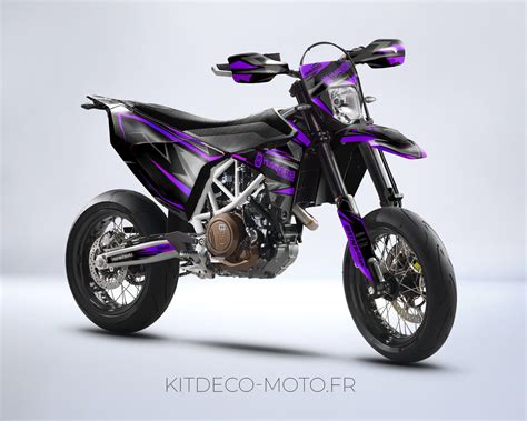 Kit déco Husqvarna 701 SM Colors Mixt Violet Kitdeco moto fr