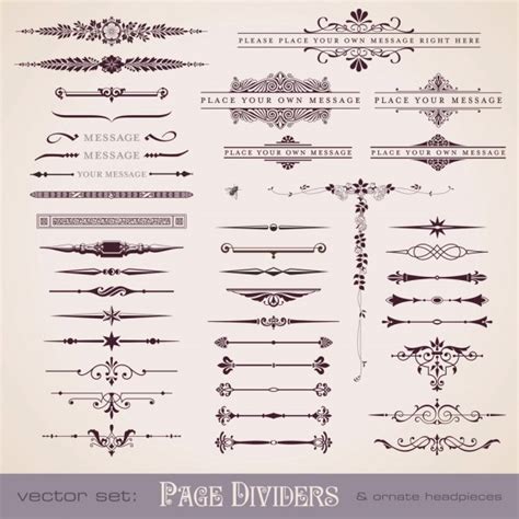 3,352 Page dividers Vector Images, Royalty-free Page dividers Vectors ...