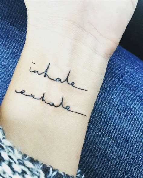 Ideas About Inhale Exhale Tattoo On Pinterest Inhale