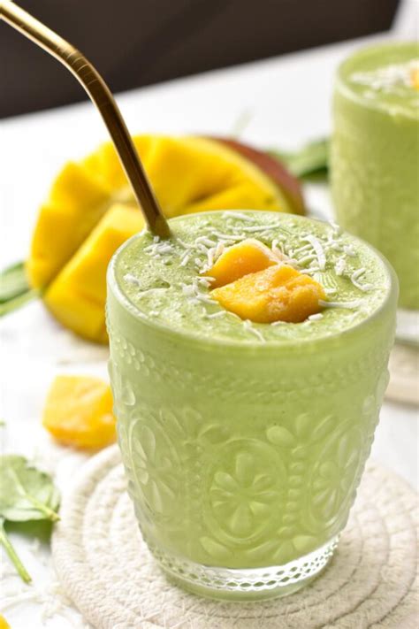 Mango Spinach Smoothie The Conscious Plant Kitchen