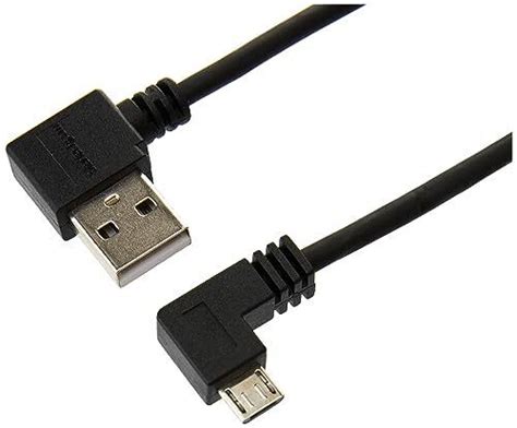 StarTech 2m 6 Ft Micro USB Cable With Right Angled Connectors M M