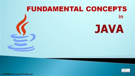 Java 07 Fundamental Concepts Youtube