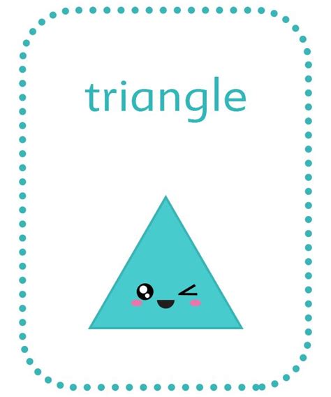 shapes flashcards  kids triangle