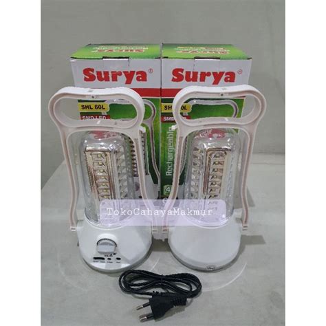 Jual Lampu Emergency Rechargeable Surya Bima Shl L Senter Darurat