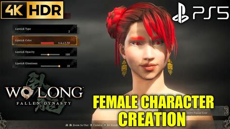 Wo Long Fallen Dynasty Character Creation Female Wo Long Character