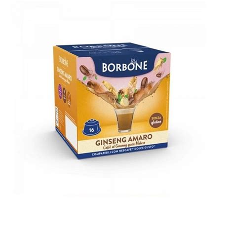 Capsule Ginseng Amaro Caff Borbone Compatibili Dolce Gusto