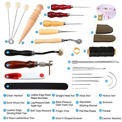 Electop Pcs Leather Sewing Tools Diy Leather Craft Tools Hand