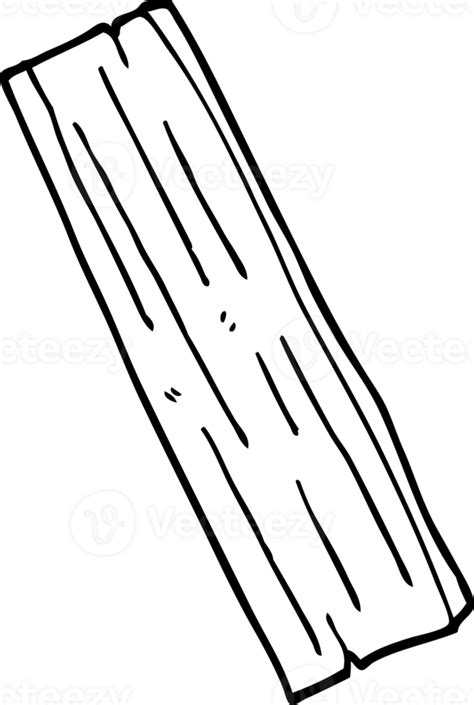 Line Drawing Cartoon Plank Of Wood 45212201 PNG