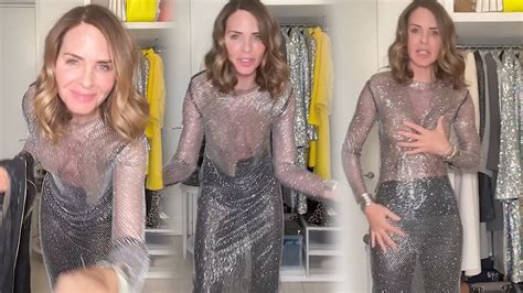 Trinny Woodall Sheer Dress Try On YouTube