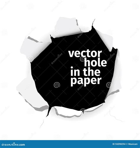 Hole In Paper Vector Illustration | CartoonDealer.com #10943386